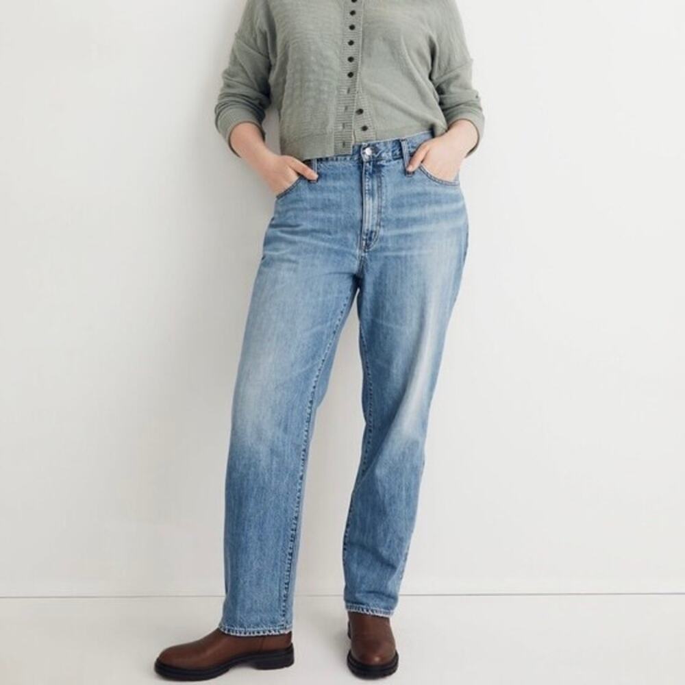 Madewell The Slouchy Boyjean in "Riverspring Wash" Size 33